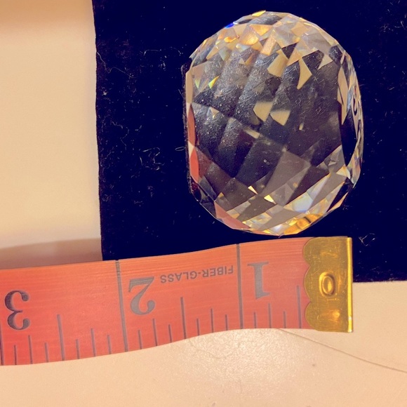 SWAROVSKI CRYSTAL Vintage Swarovski Prism Paperweight w/ black Swan SCS logo - Picture 6 of 12